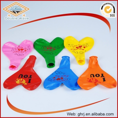Item No.GH017 heart-shape printing balloons